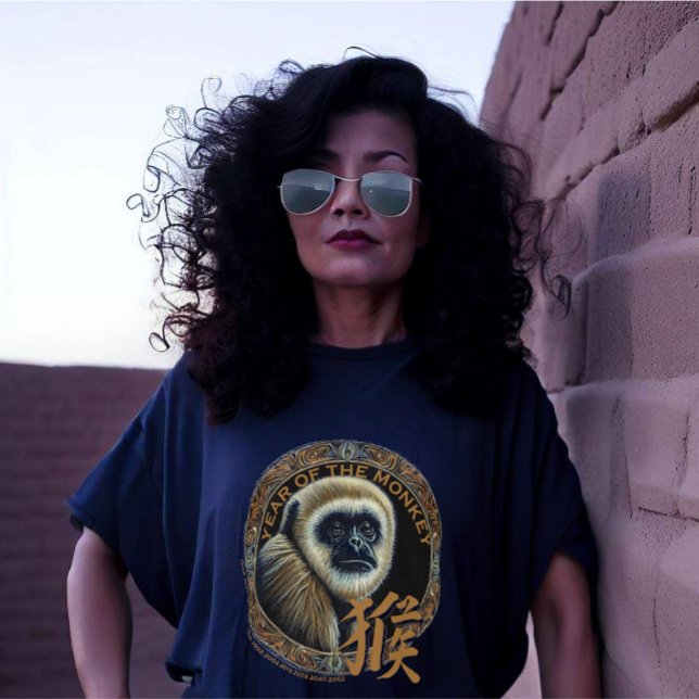 Camiseta Camisa-T "Macaco" Zodiaca Chinesa (Criador carregado)