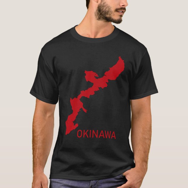 Camiseta Camisa-T Masculina de Okinawa (Frente)