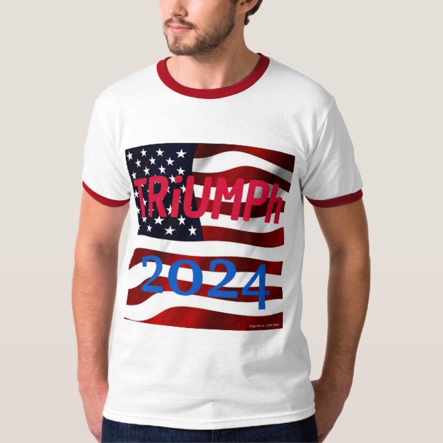 Camiseta Camisa-T masculina - "TRiUMPh 2024" (Frente)
