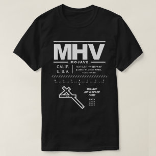 Camiseta Camisa-T MHV de Ar e Espaço de Mojave