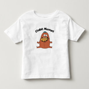 Camiseta Camisa-T Monstro do Cartoon Challah