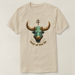 Camiseta Camisa-T "Ox" Chinesa