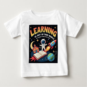 Camiseta Camisa-T para aprendizagem do espaço para bebês