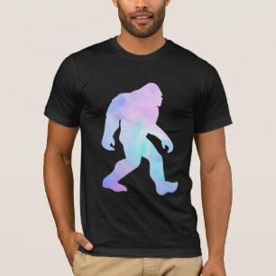 Camiseta Camisa-T Pé-Grande Aquarela
