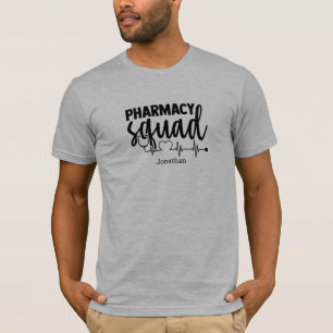 Camiseta Camisa-T personalizada de farmácia masculina