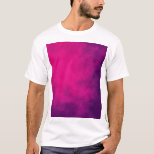 Camiseta Camisa-T personalizada de Neon Pink Smoke Men