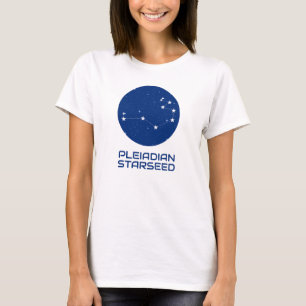 Camiseta Camisa-T Pleiadiana - Design de luz e amor