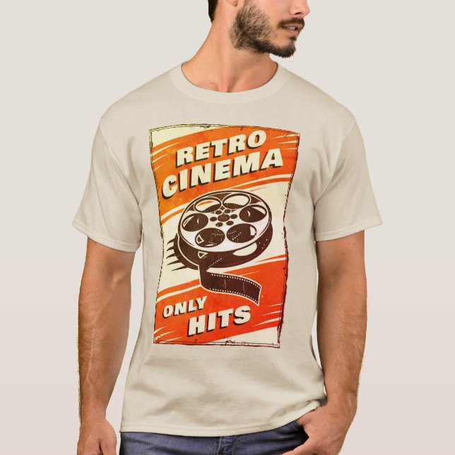 Camiseta Camisa-T Poster de CINEMA Retroativa (Frente)