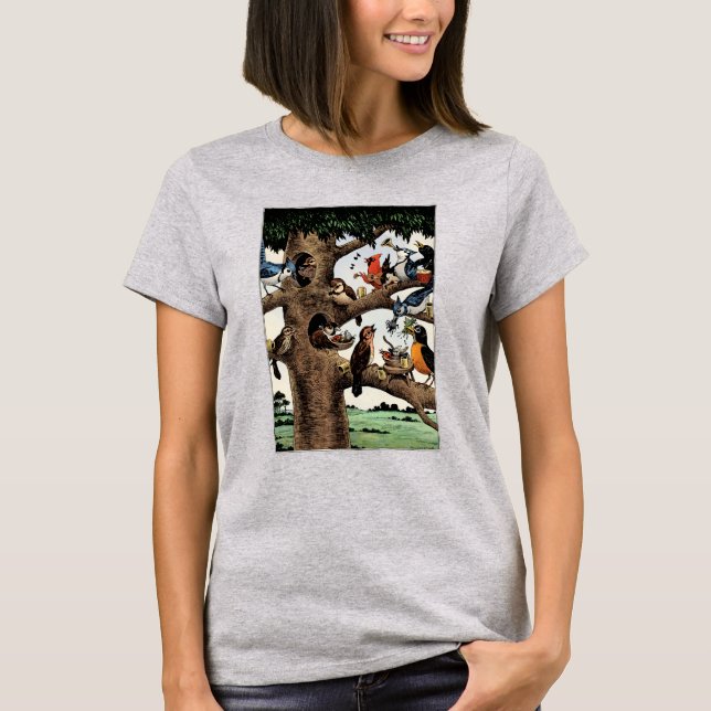 Camiseta Camisa-T Premium de Aves (Frente)