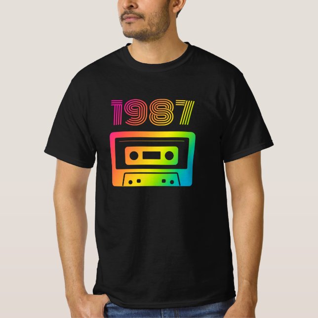 Camiseta Camisa-T retrô 1987 (Frente)