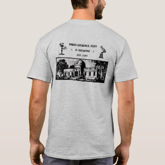 Camiseta Camisa-T retrô do BAS (logotipos pretos)