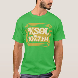 Camiseta Camisa-T retrorreflectora do KSOL 107.7 FM - Disco