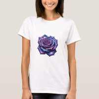 Camisa-T-Rosa cósmica - Sangue celestial no espaço