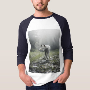 Camiseta Camisa-T Siberiana Branca