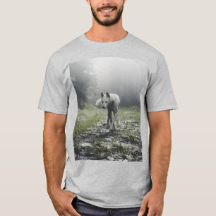 Camiseta Camisa-T Siberiana Branca
