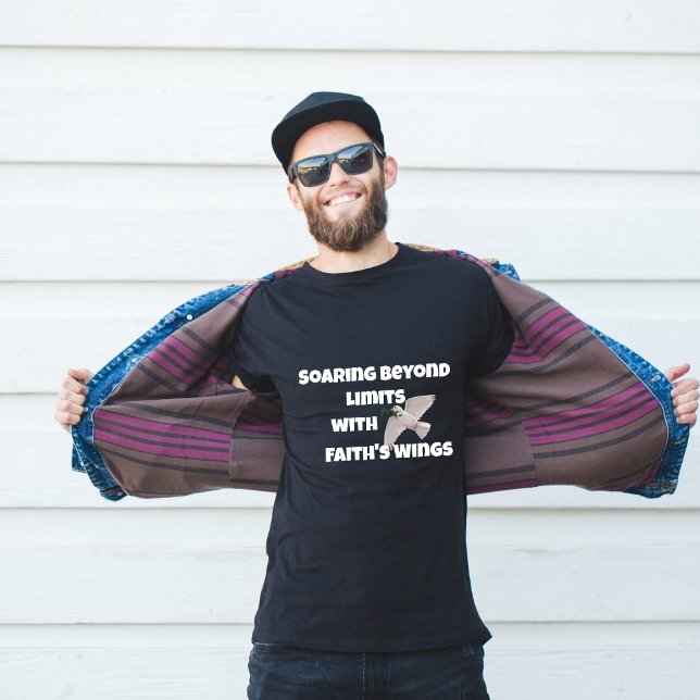 Camiseta Camisa-T "Soar além dos limites" (Criador carregado)