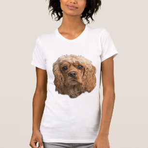 Camiseta Camisa- T-spaniel de Cocker