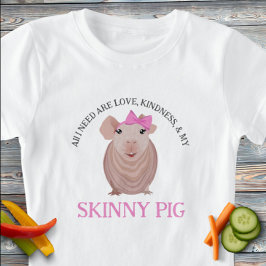 Camiseta Camisa-T-Suíno Magra