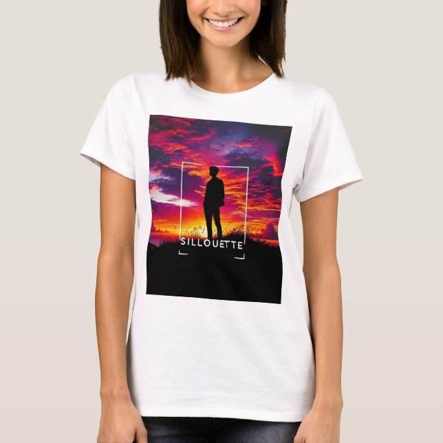 Camiseta Camisa-T Sunset Strike Silhouette (Frente)