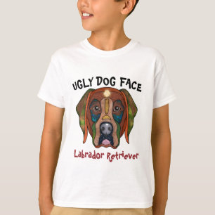 Camiseta Camisa-T única Labrador Retriever feia de cão