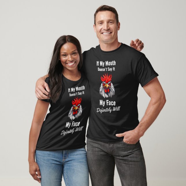 Camiseta Camisa-T Unisex De Face Zangada (Unissex)