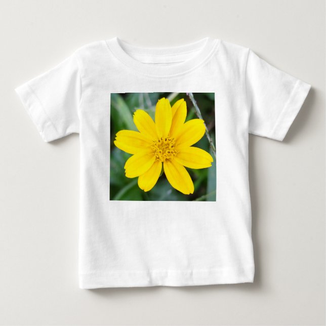 Camiseta Camisa-taz de bebê amarelo-sol (Frente)
