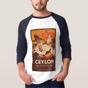 Camiseta  Camisa-Viagem de Banner tradicional de dança de C