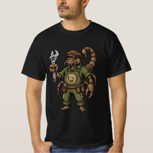 Camiseta Camisaeta de Mecânico de Escorpião - Desert Garage