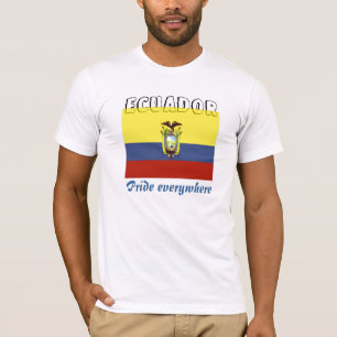 Camiseta Camisas-orgulho masculino equatoriano em todos os