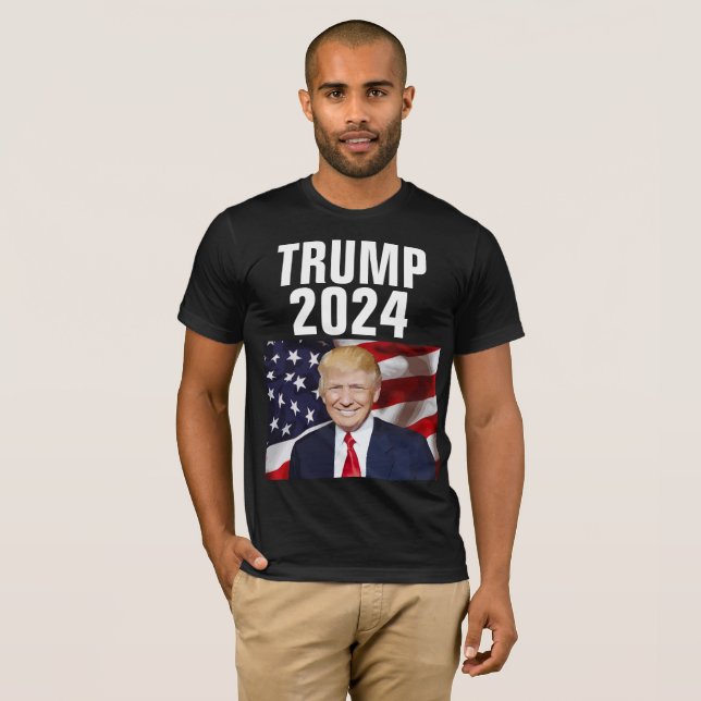 CAMISETA CAMISAS-T DE DONALD TRUMP 2024 (Frente Completa)