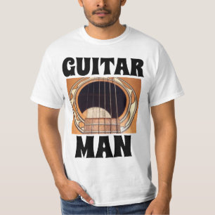 CAMISETA CAMISAS-T DE MENS ACÚSTICOS DO GUITAR