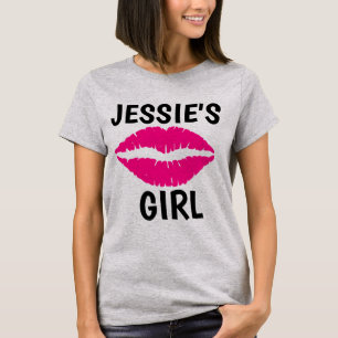 CAMISETA CAMISEIRAS DE BEIJAS DA GAROTA DE JESSIE DE 1980