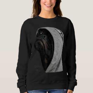 Camiseta Camiseiros Black Pug Homens Pug Mãe Vida Pai Tee L