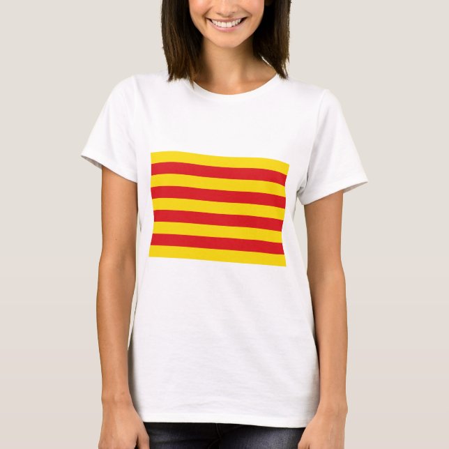 Camiseta Camiseiros com bandeira da Catalunha (Frente)