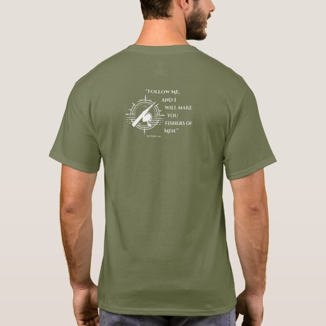 Camiseta Camiseiros de Homens com Capas Curtas (Verso)