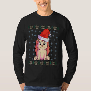 Camiseta Camiseiros de Natal de Hedgehog Meninos Santa Hat