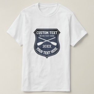 Camiseta Camiseiros de remo cruzados com tripulação de lo
