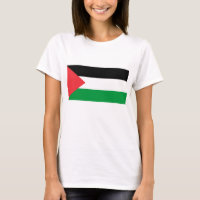 Camiseiros Mulheres com Bandeira da Palestina