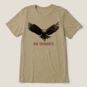 Camiseta "Camiseta Águia Careca Nascida Para Voar Sinta-s