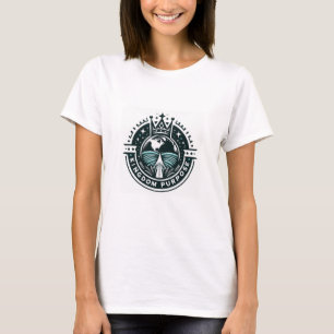 Camiseta Camiseta-Ajustado de algodão 100% feminino