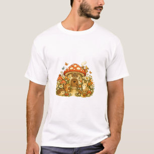 Camiseta "Camiseta Animais Casa de Cogumelo Caprichosa