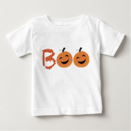 Camiseta Camiseta-bebê-abóbora-branca 1rua Halloween