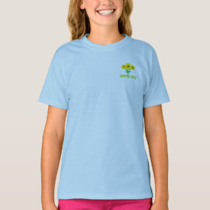 Camiseta Camiseta-bebê de girassol - Flor amarelo-claro
