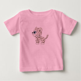 Camiseta Camiseta-bebê-leopardo-branca