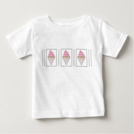 Camiseta Camiseta-bebê-Sorvete irresistível por Adiela Akoo