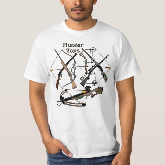Camiseta Camiseta, caça, armas, presentes de caçador, mascu (Frente)