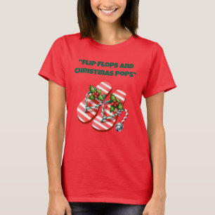Camiseta Camiseta-Camisas de Natal Tropicais para a Família