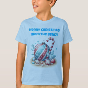 Camiseta Camiseta-Camisas de Natal Tropicais para a Família
