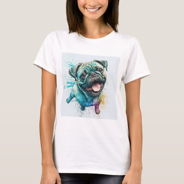 Camiseta Camiseta-camiseta-mãe-cão-amante-cão-camisa-bosta (Frente)