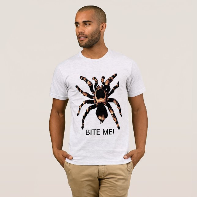 Camiseta Camiseta-Canvas Tarantula Bella, de uso masculino (Frente Completa)